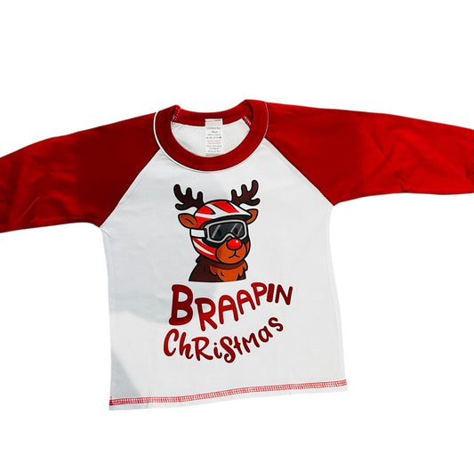 Kids Christmas Pjs Reindeer