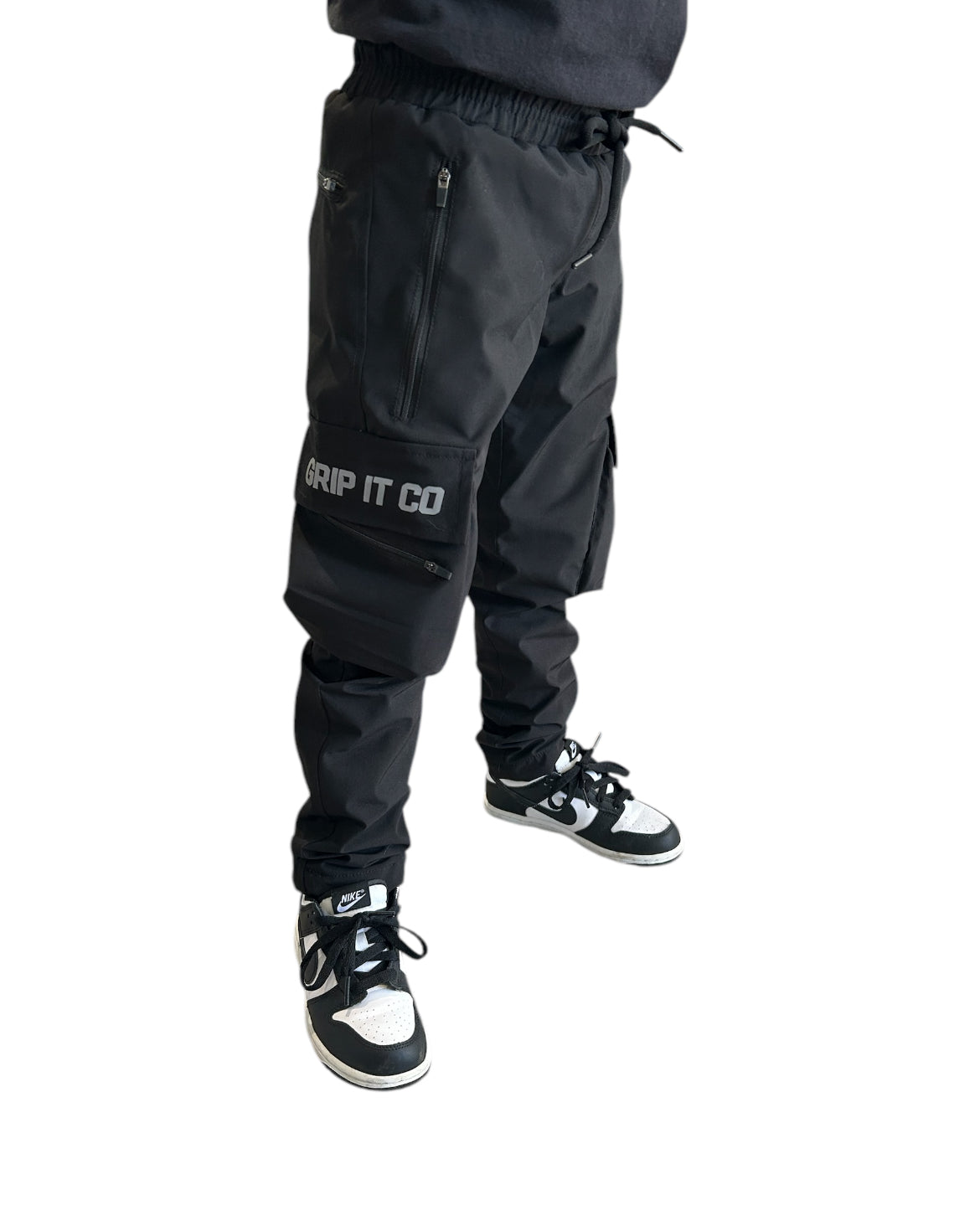 Black Cargo Trousers