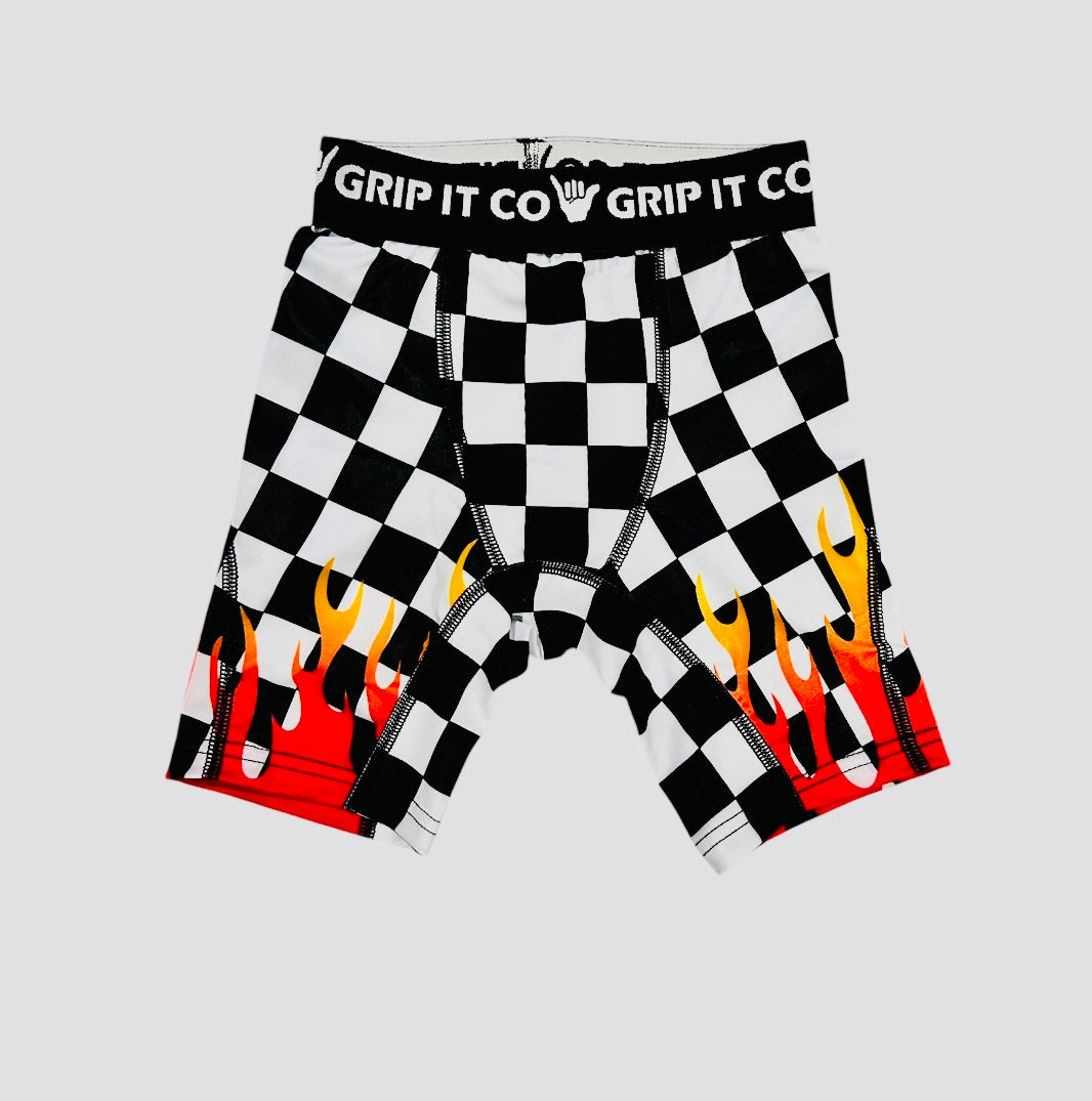 GRIPS 'The Long Boxer' Checkered Fireu