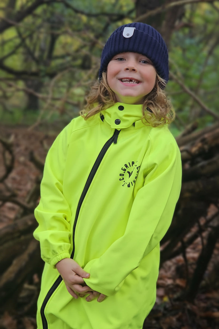 Waterproof Neon Yellow Rain Suit All in One