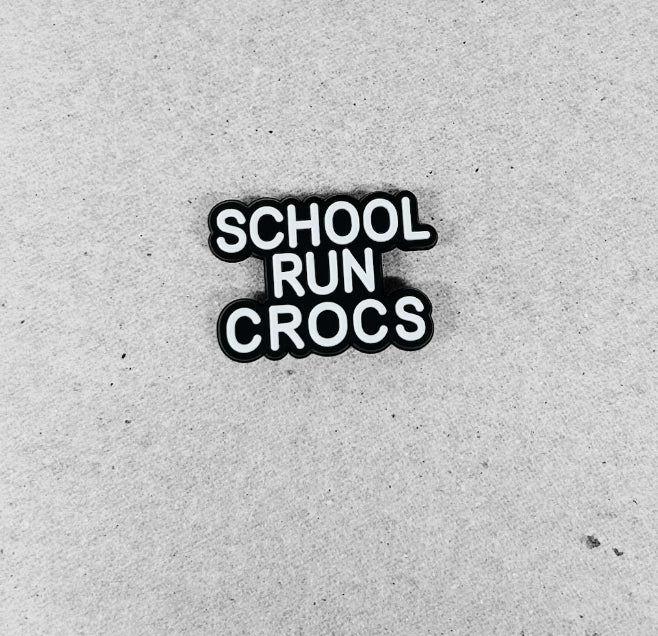 School run Croc Charm, Decorative Shoe Charms