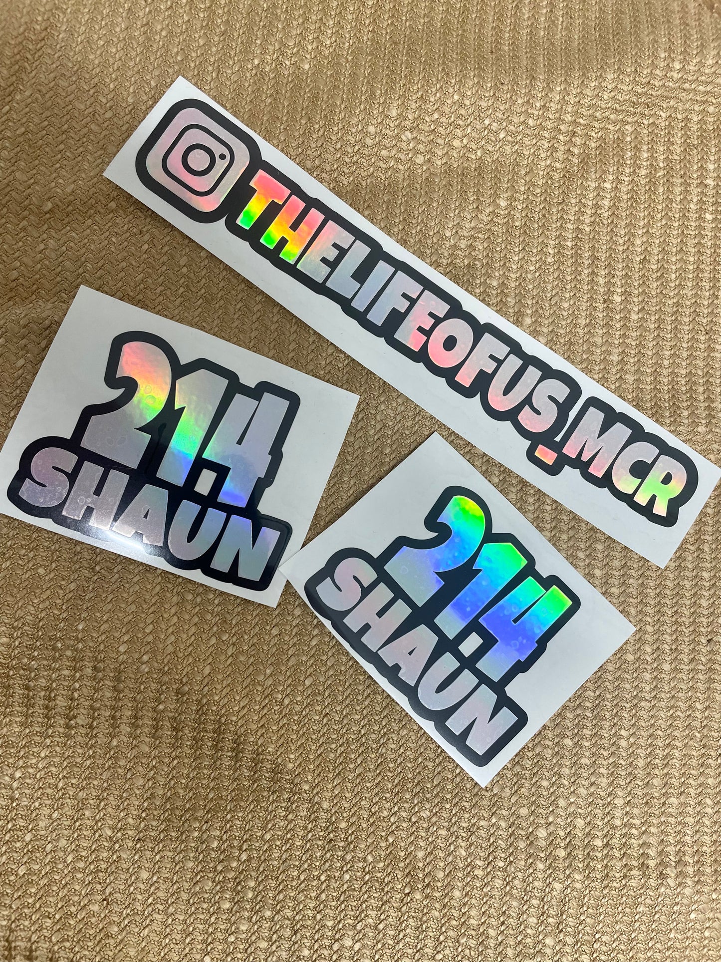 Personalised Sticker Pack two layer