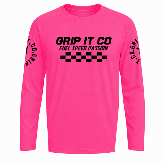 Neon Pink Fuel Speed Passion Jersey