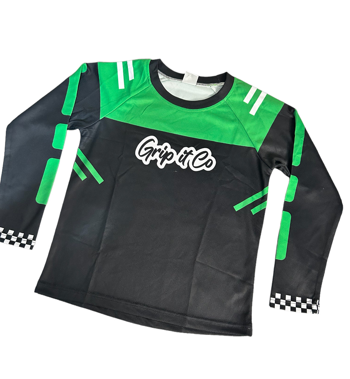 Green/Black Grip it Co Race Jersey