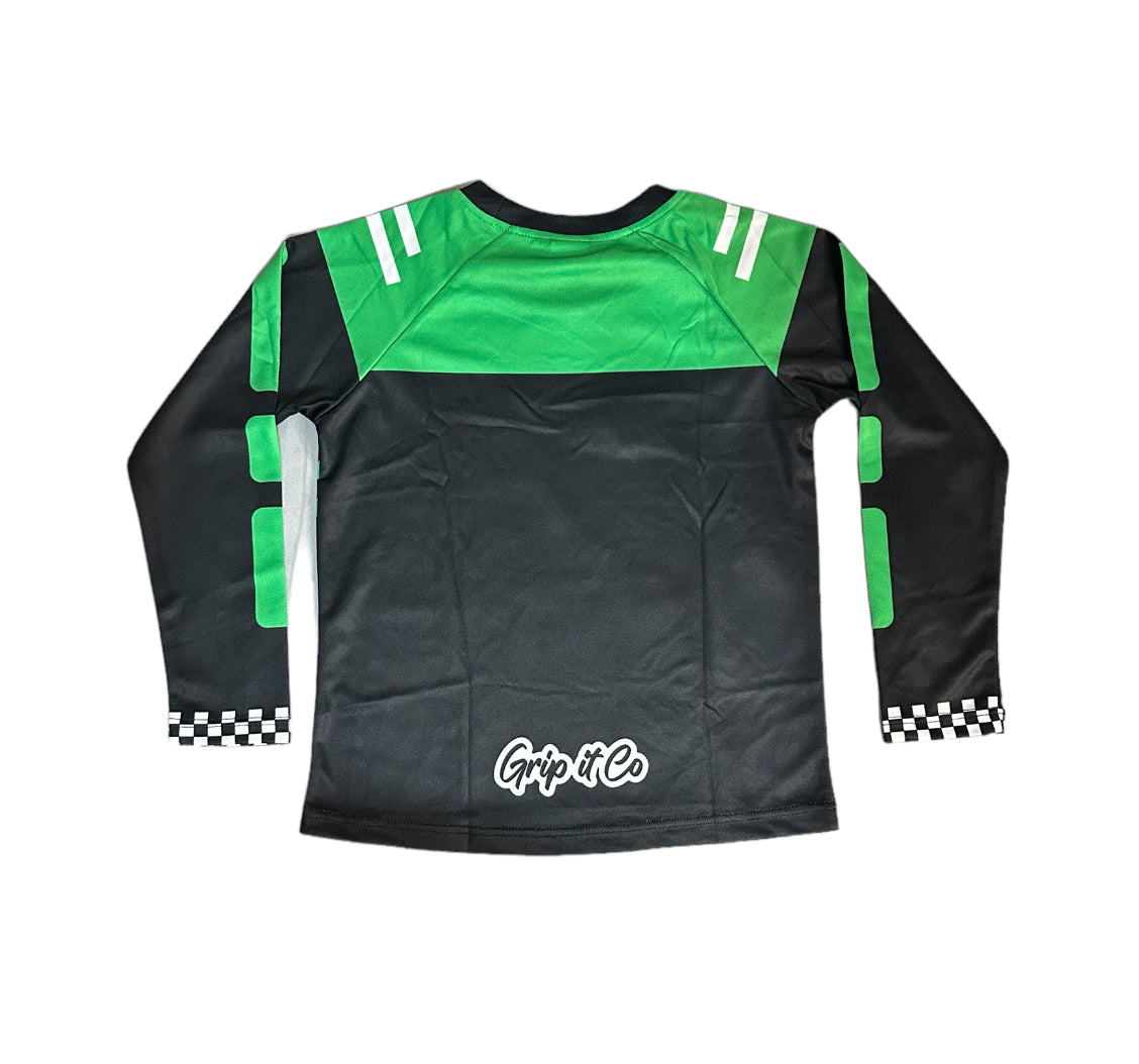 Green/Black Grip it Co Race Jersey