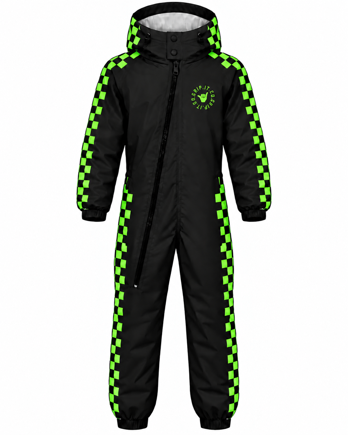 Waterproof Checkered Rain Suit All in One