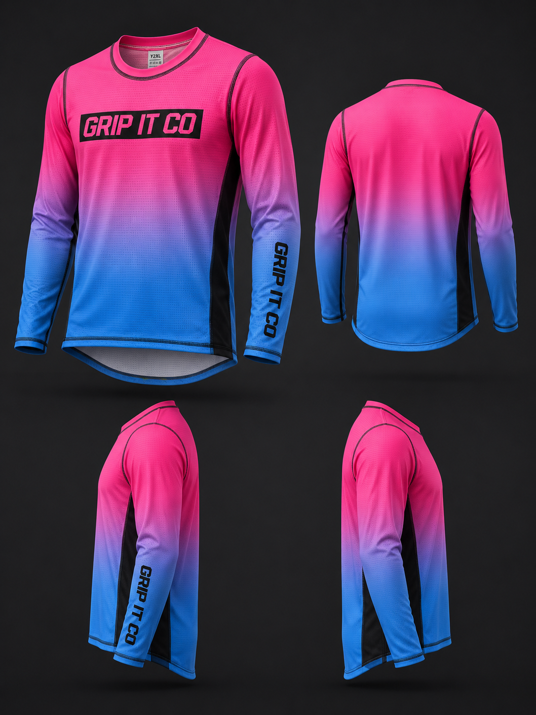 Breeze Fade Neon Pink Jersey
