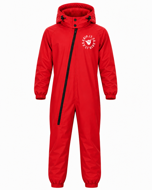 Waterproof RED Rain Suit All in One