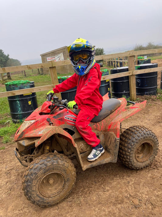 Waterproof RED Rain Suit All in One