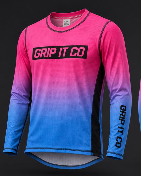 Breeze Fade Neon Pink Jersey