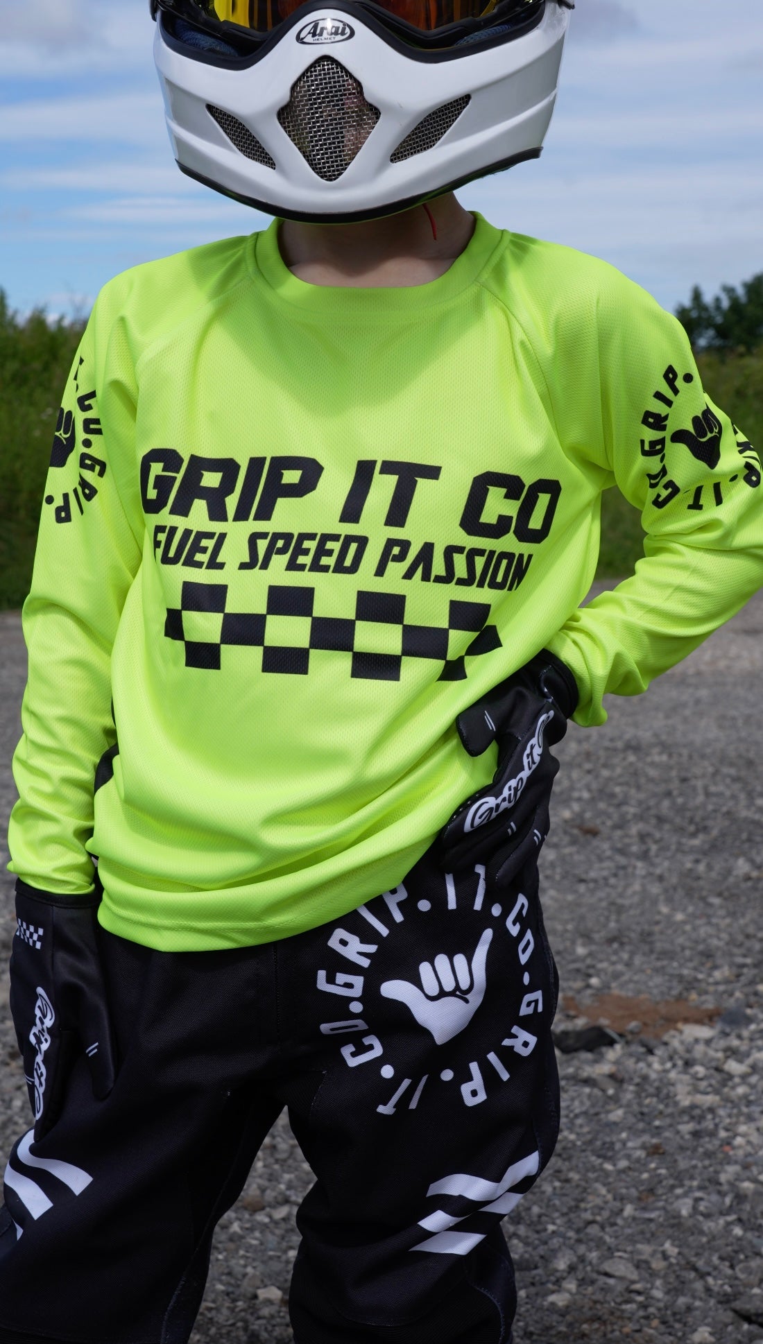 Neon Yellow Fuel Speed Passion Jersey