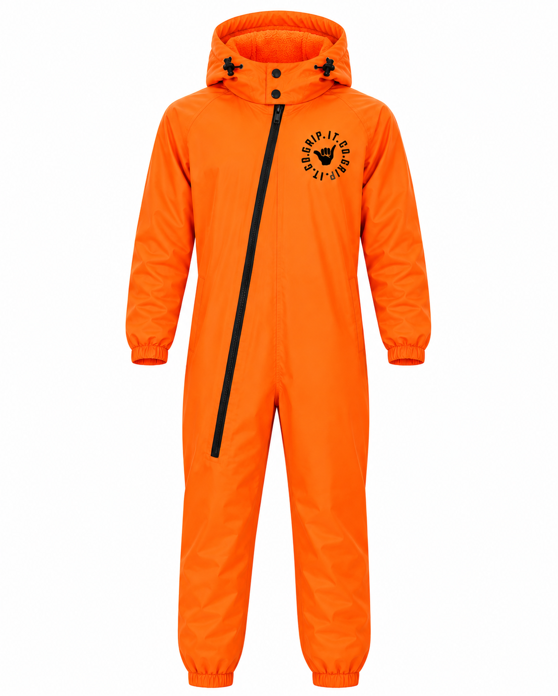 Waterproof Neon Orange Rain Suit All in One