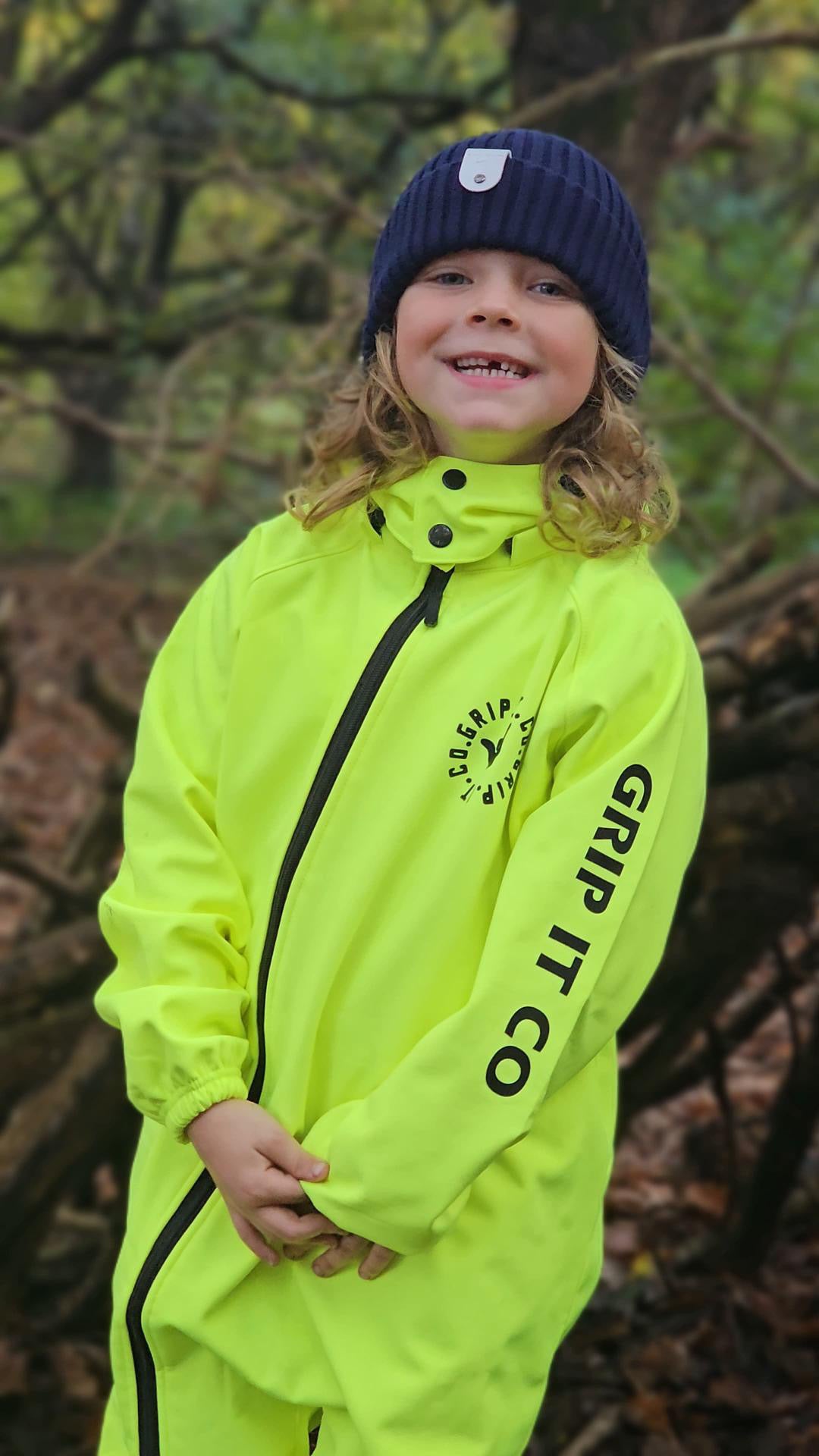 Waterproof Neon Yellow Rain Suit All in One