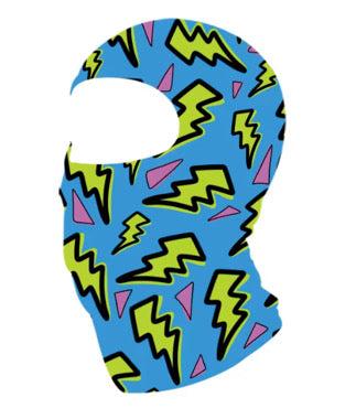 Neon Lightening Balaclava Head Skin Bikes