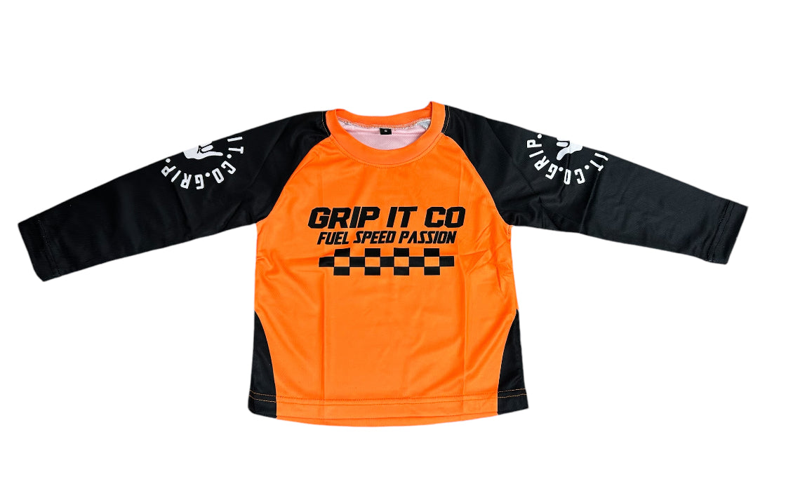 Orange Black Fuel Speed Passion Jersey