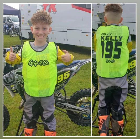 Rider Bibs personalised name and number