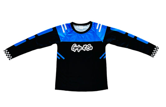 Blue/Black Grip it Co Race Jersey