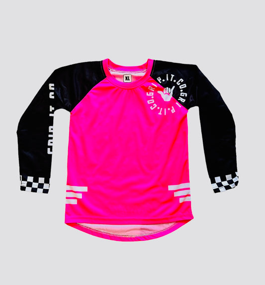 Neon Pink Grip it Co Jersey