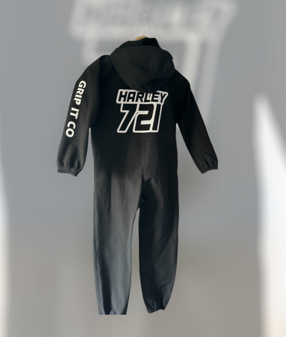 Soft Waterproof Black Rain Suit All in One