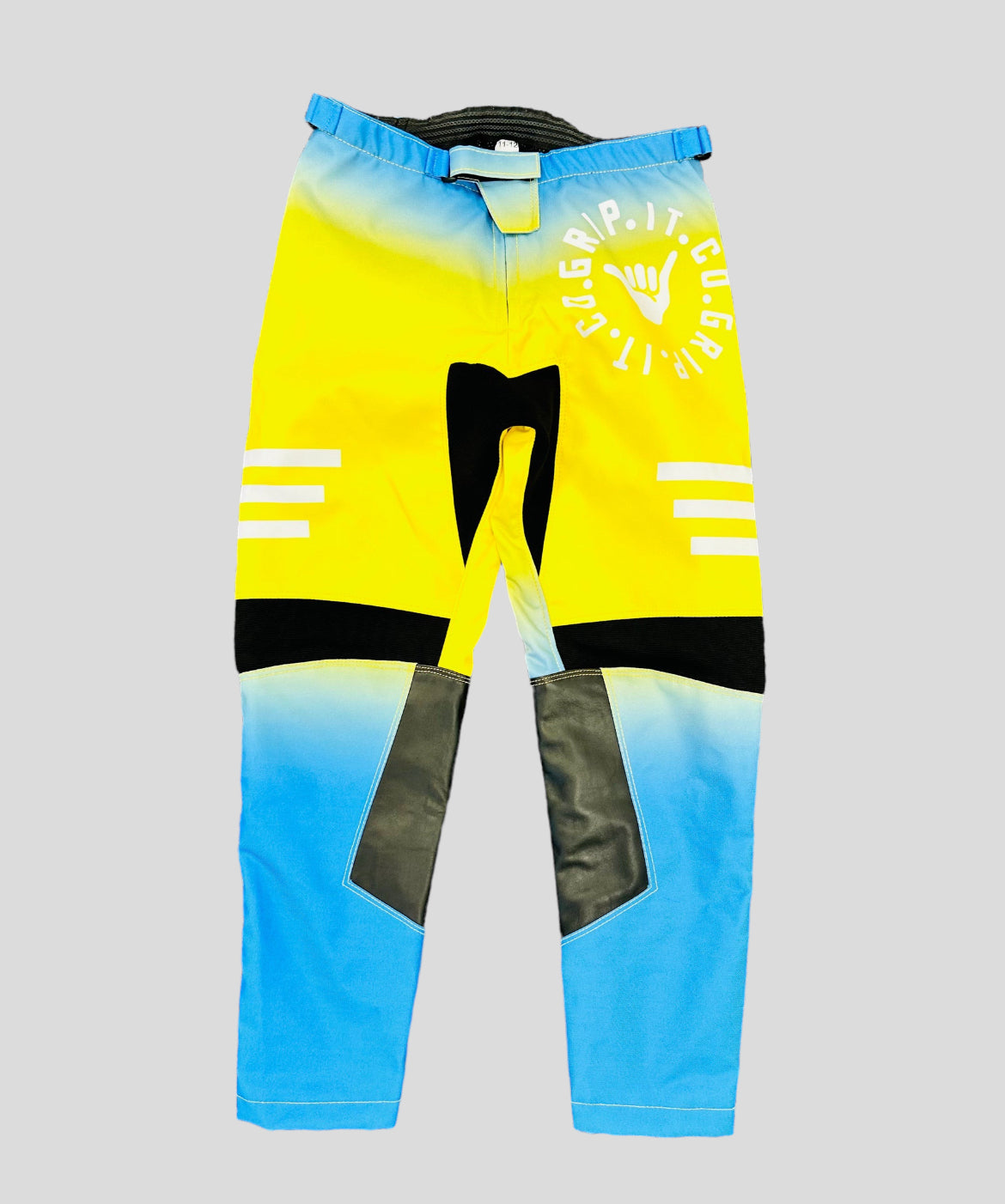 Blue and yellow Grip it Co Trousers