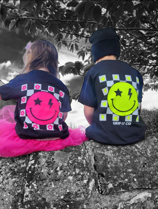 Neon Smiley Spark T-shirt