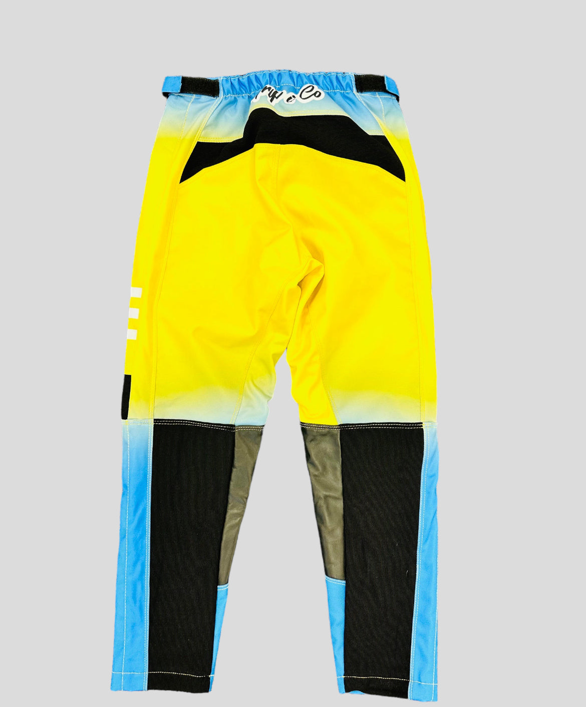 Blue and yellow Grip it Co Trousers