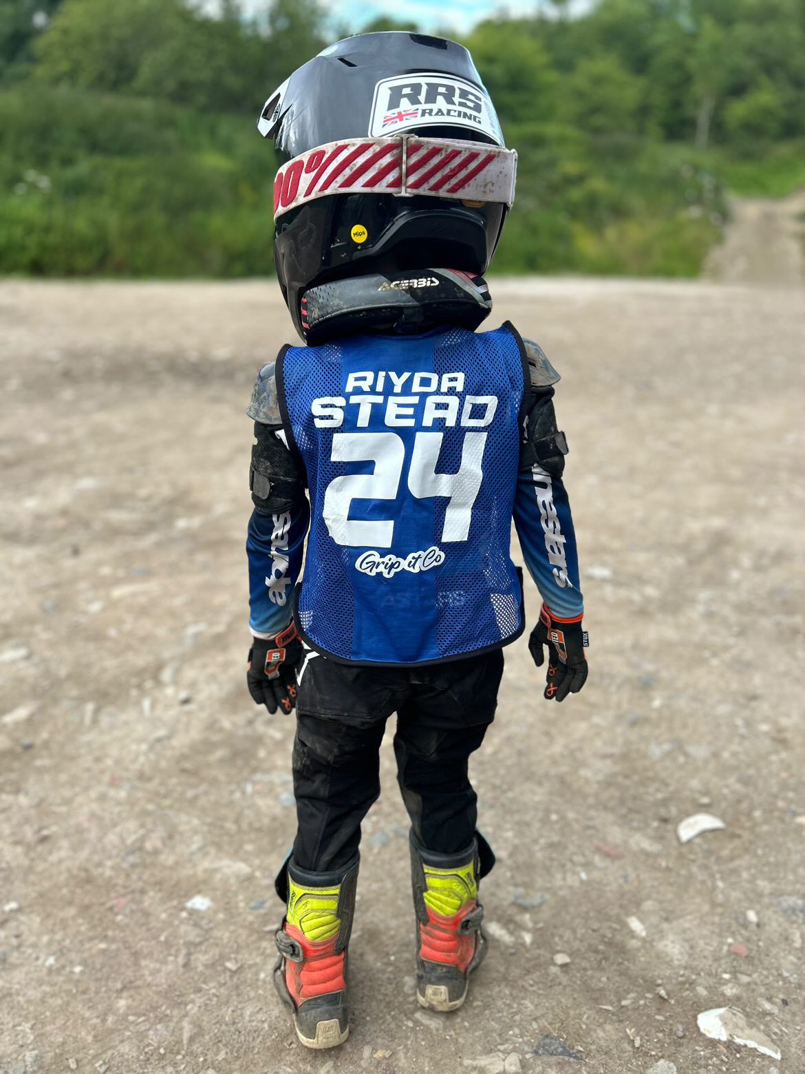 Rider Bibs personalised name and number