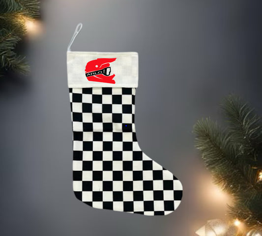 Christmas Checkered Stocking Helmet