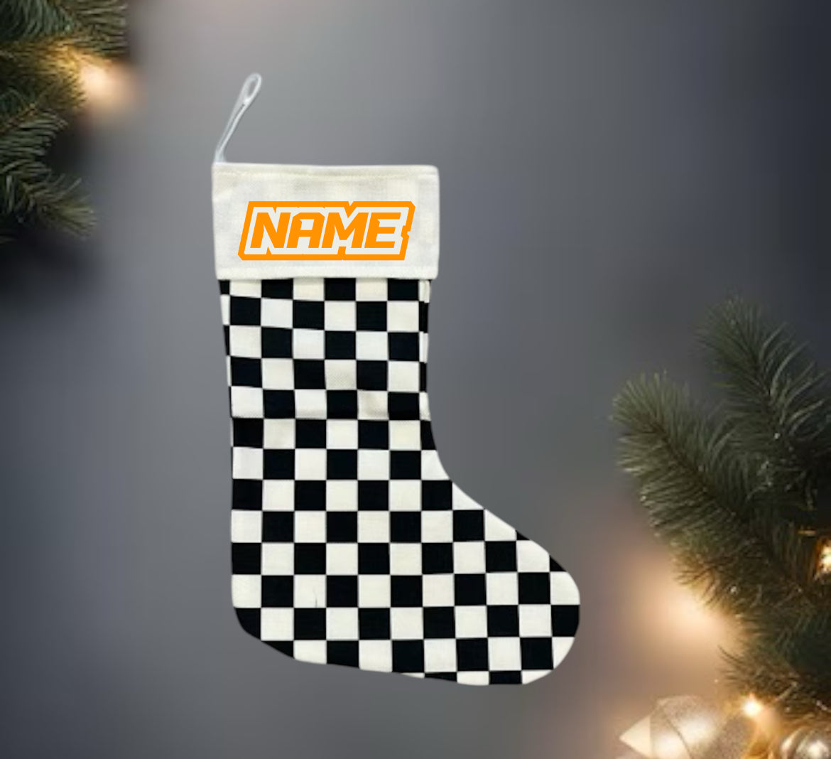 Christmas Checkered Stocking