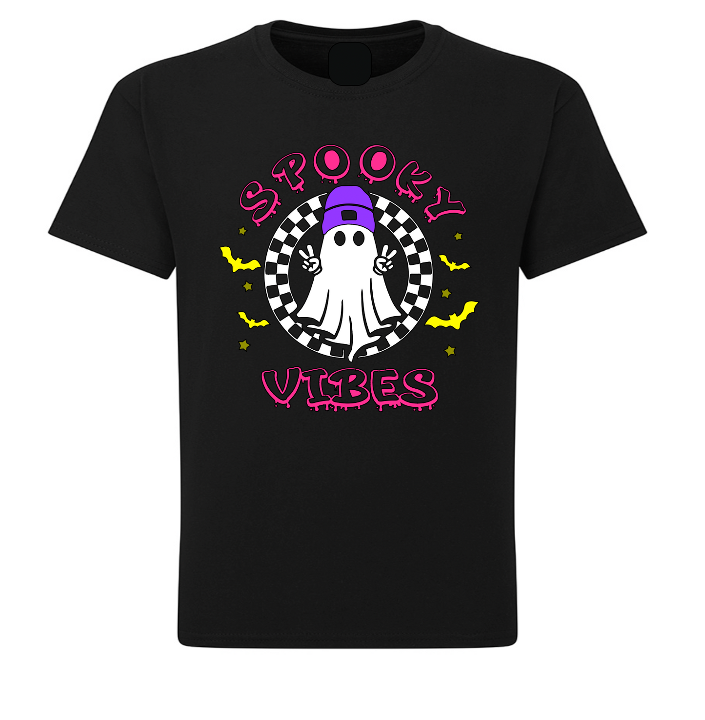 Spooky Vibes Pink T-shirt Halloween