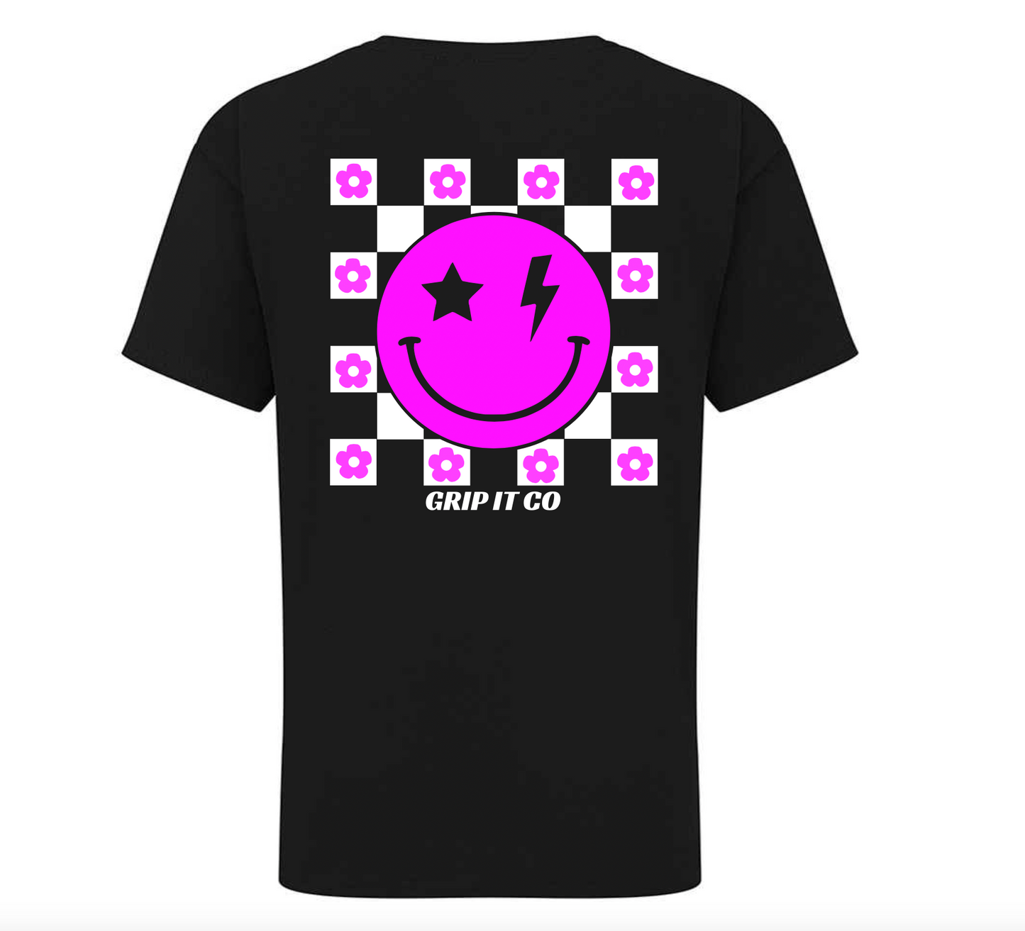 Neon Smiley Flowers T-shirt