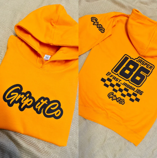 Grip it co Hoodie with name and number