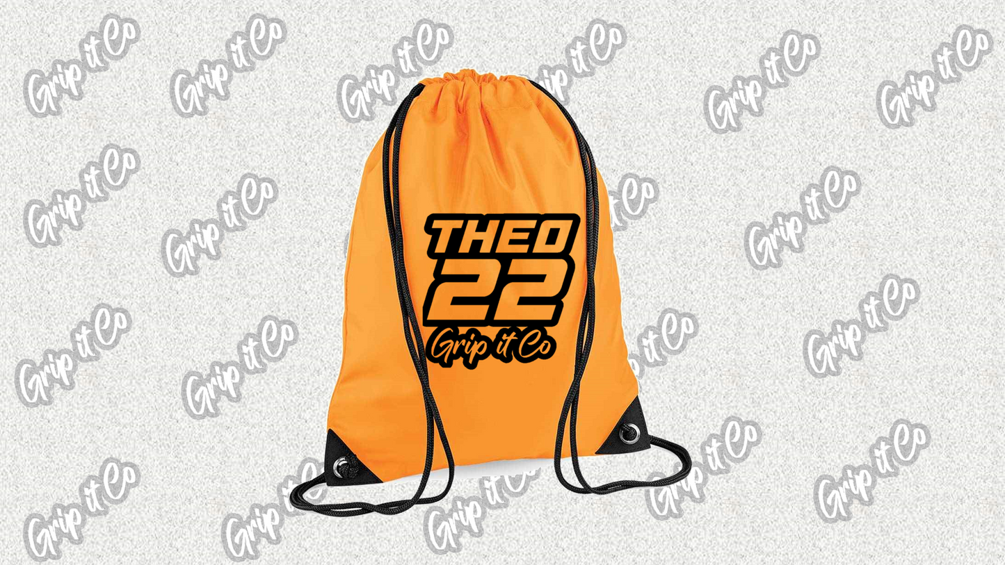 Personalised Draw String Bag Name/Number