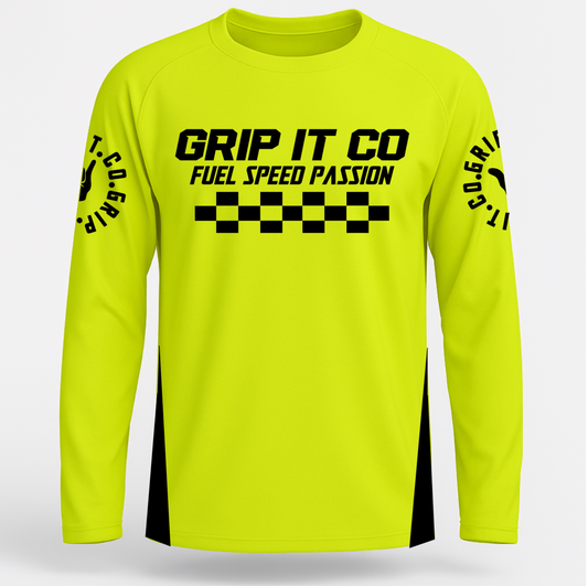 Neon Yellow Fuel Speed Passion Jersey