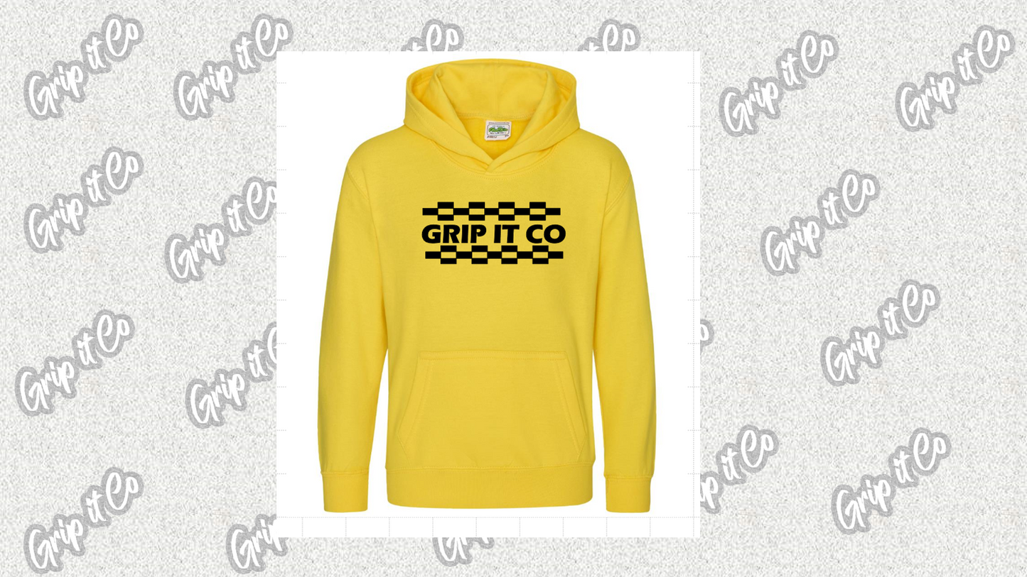 Grip it check block hoodie