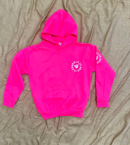 Neon Grip It Round Hoodie With Name and Number