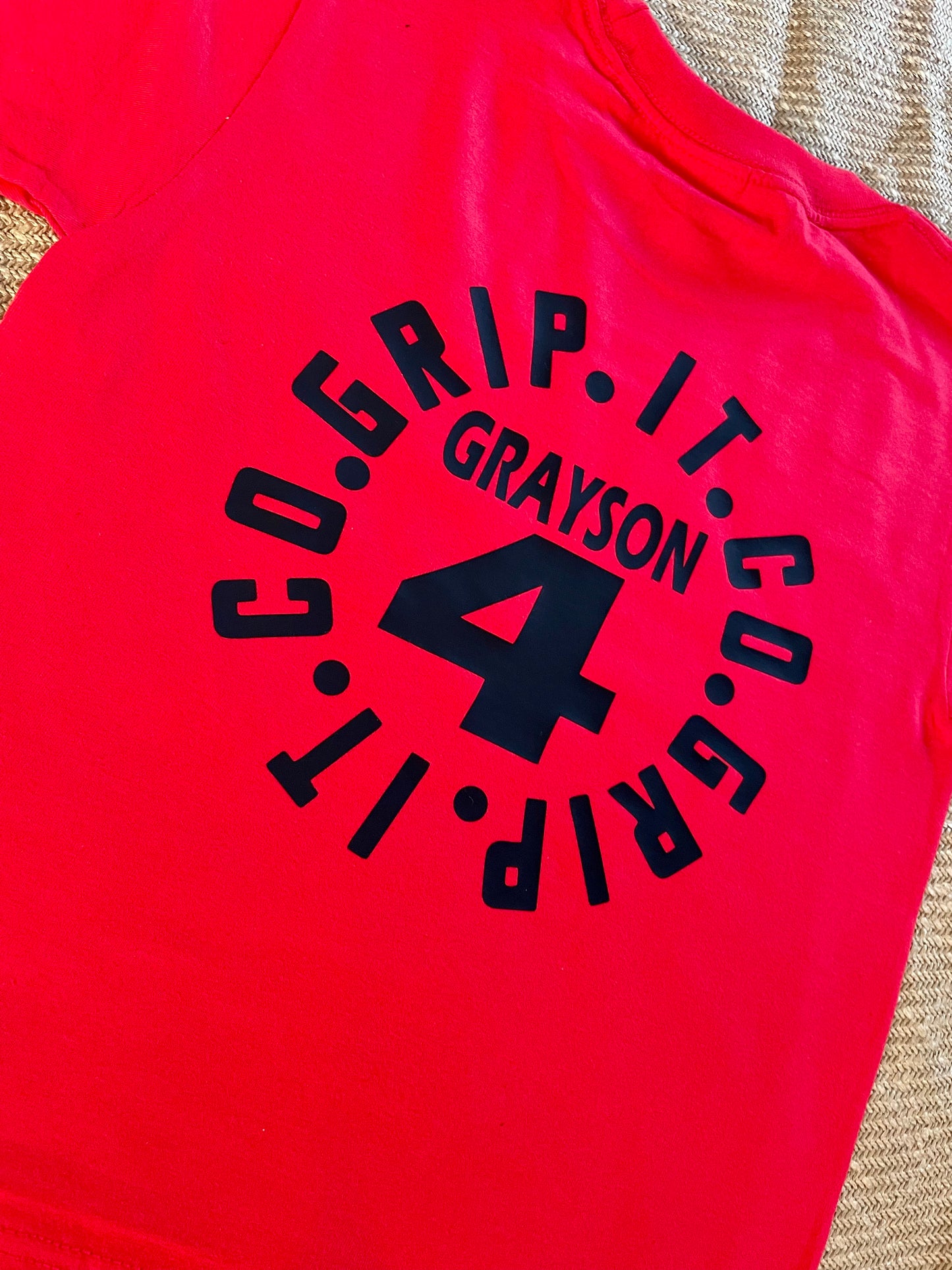 Grip it Casual Name Number