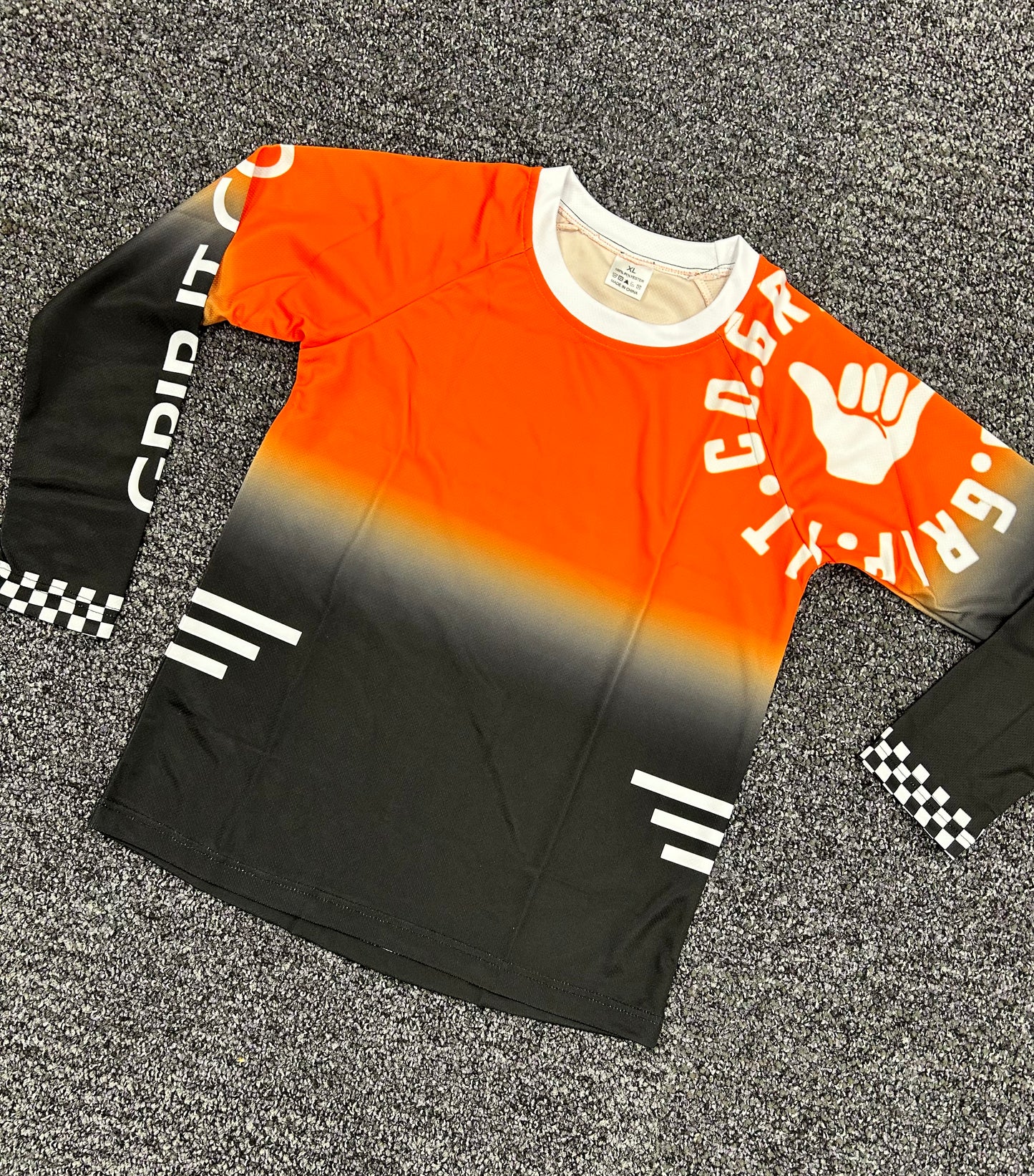 Orange/Black Grip it Co Jersey