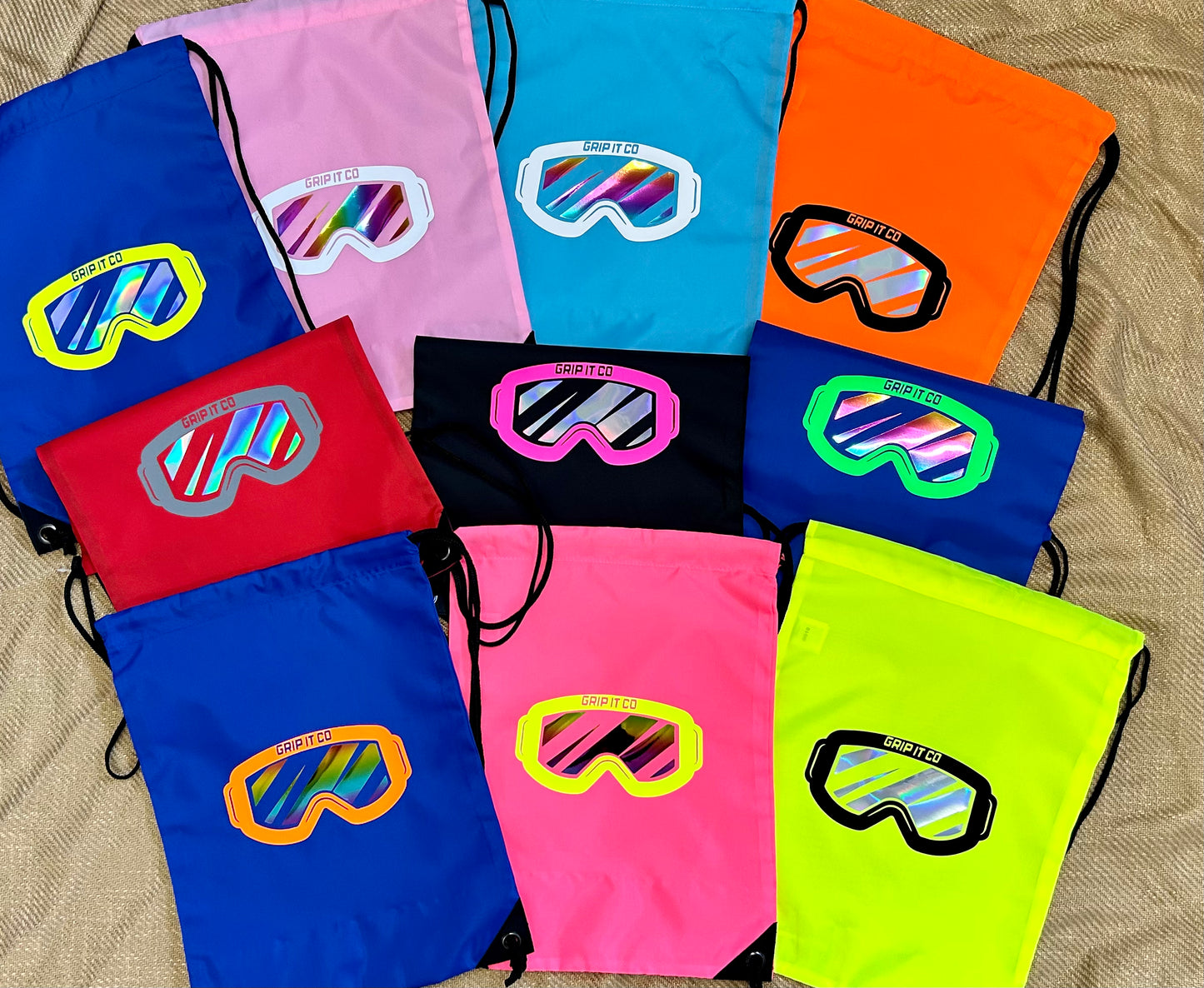 Goggle Draw String Bag Name