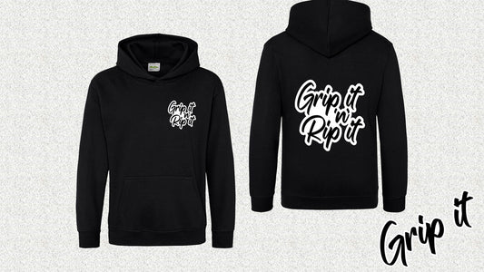 Grip It Hoodie Kids Clothing Motocross, Biking, MTB, Sports New Brand Personalised Clothing