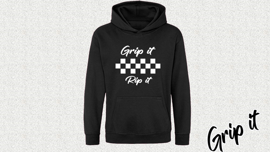 Checkerboard Grip It Hoodie Adults