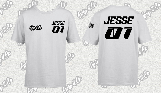 Name and Number Race Tee