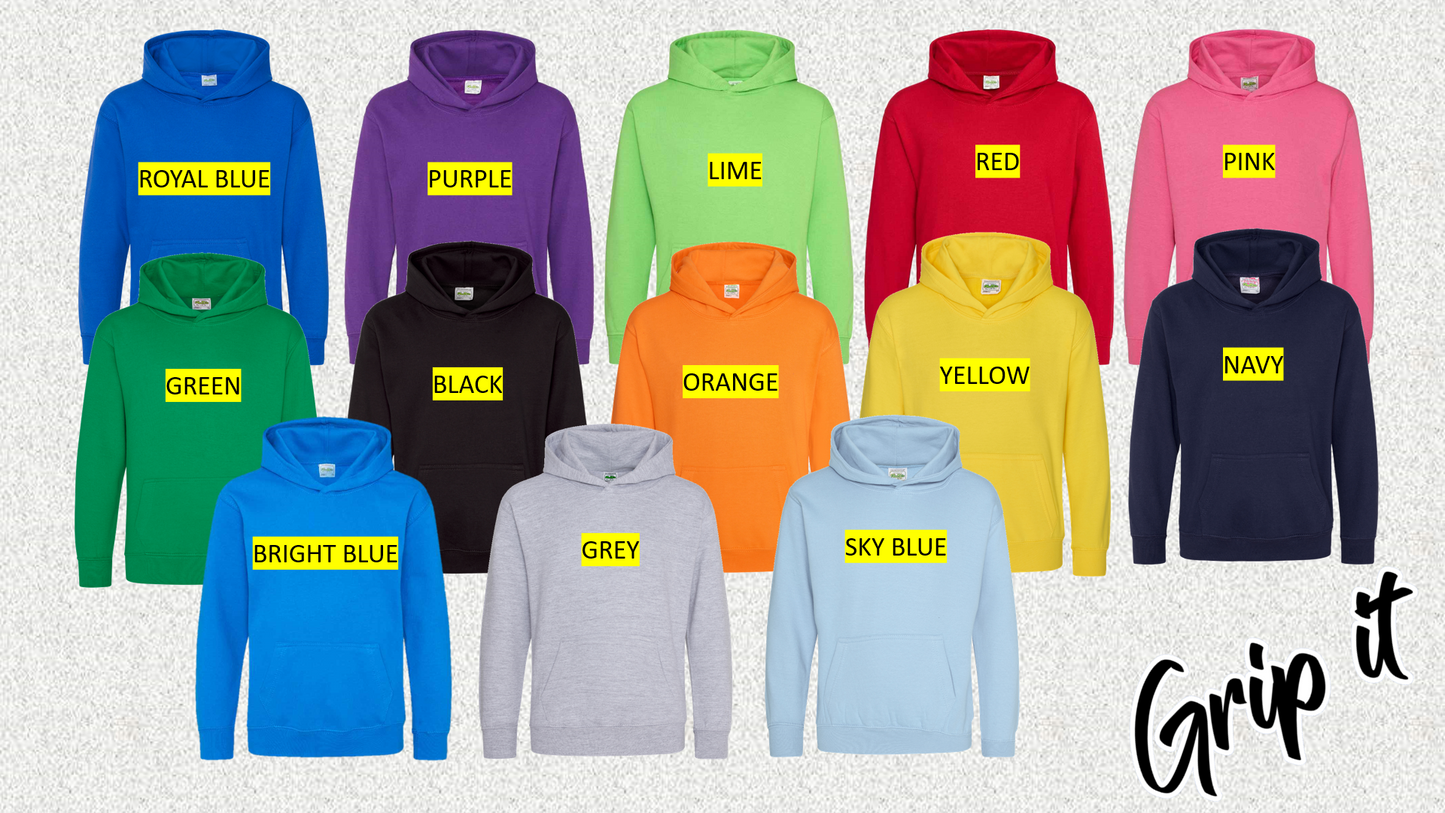 Grip It Co Small Logo Bright Hoodie