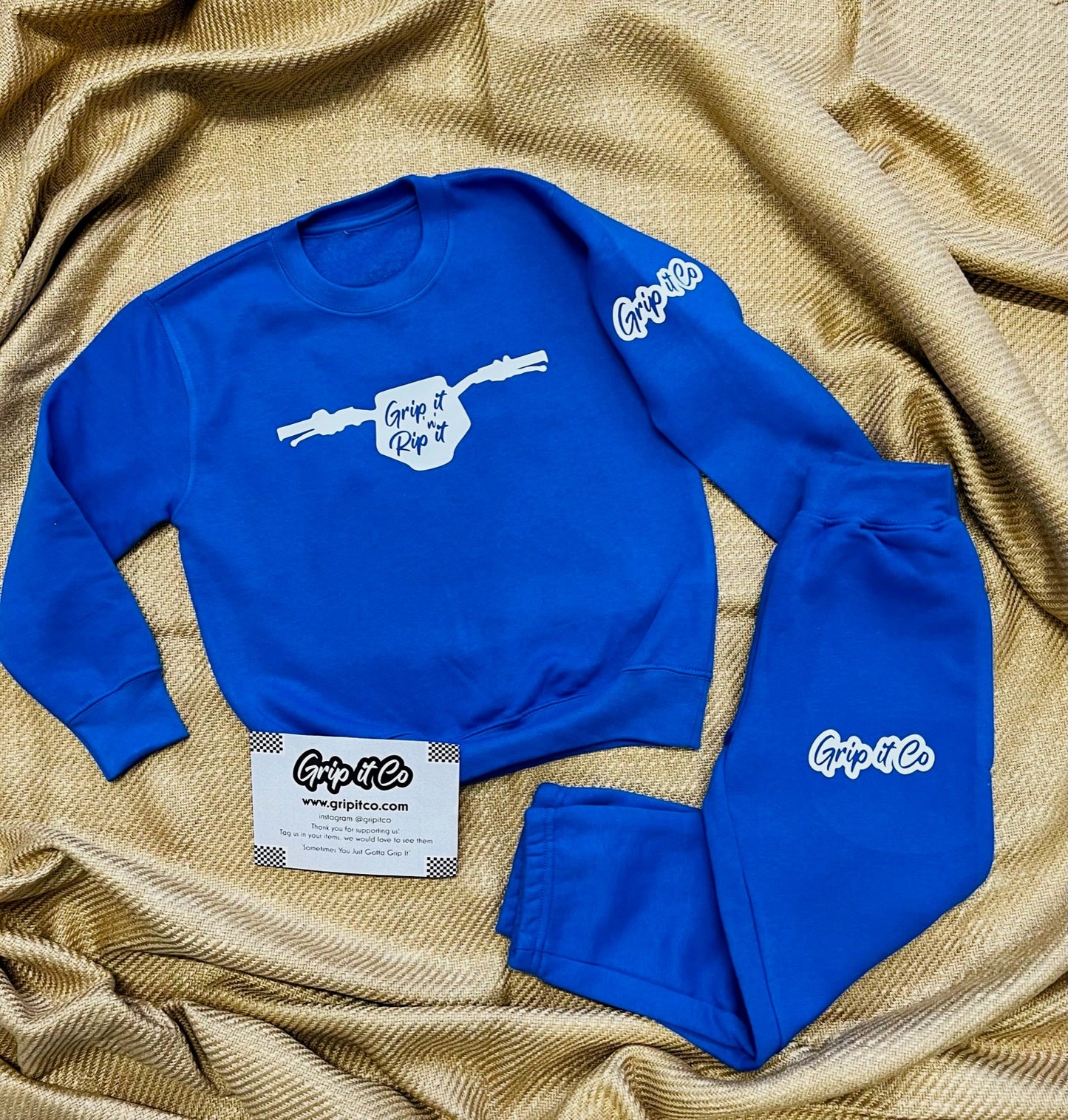 Grip it bars Tracksuit personalised name and number kids