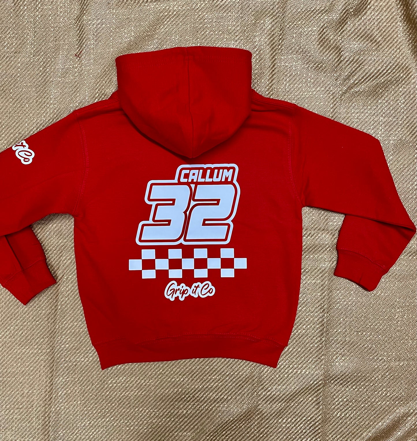 Grip It Co Hoodie Red and White