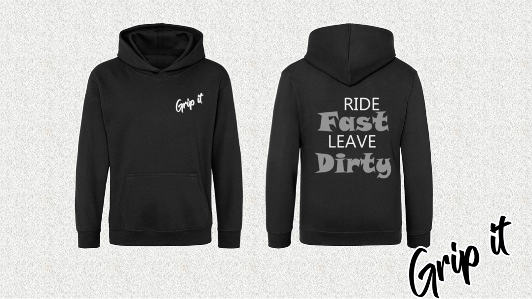 Ride Fast Leave Dirty Hoodie Kids