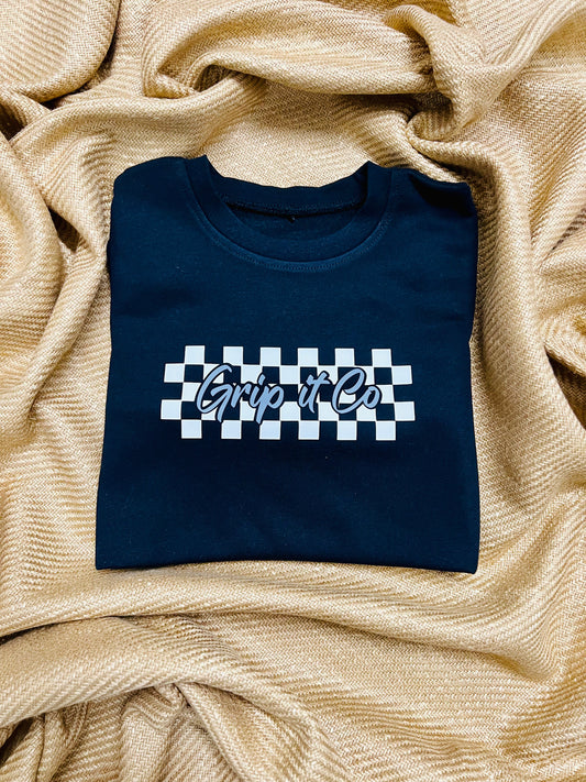 Checkered sweatshirt Oversized