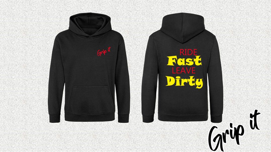 Ride Fast Leave Dirty Hoodie Adults