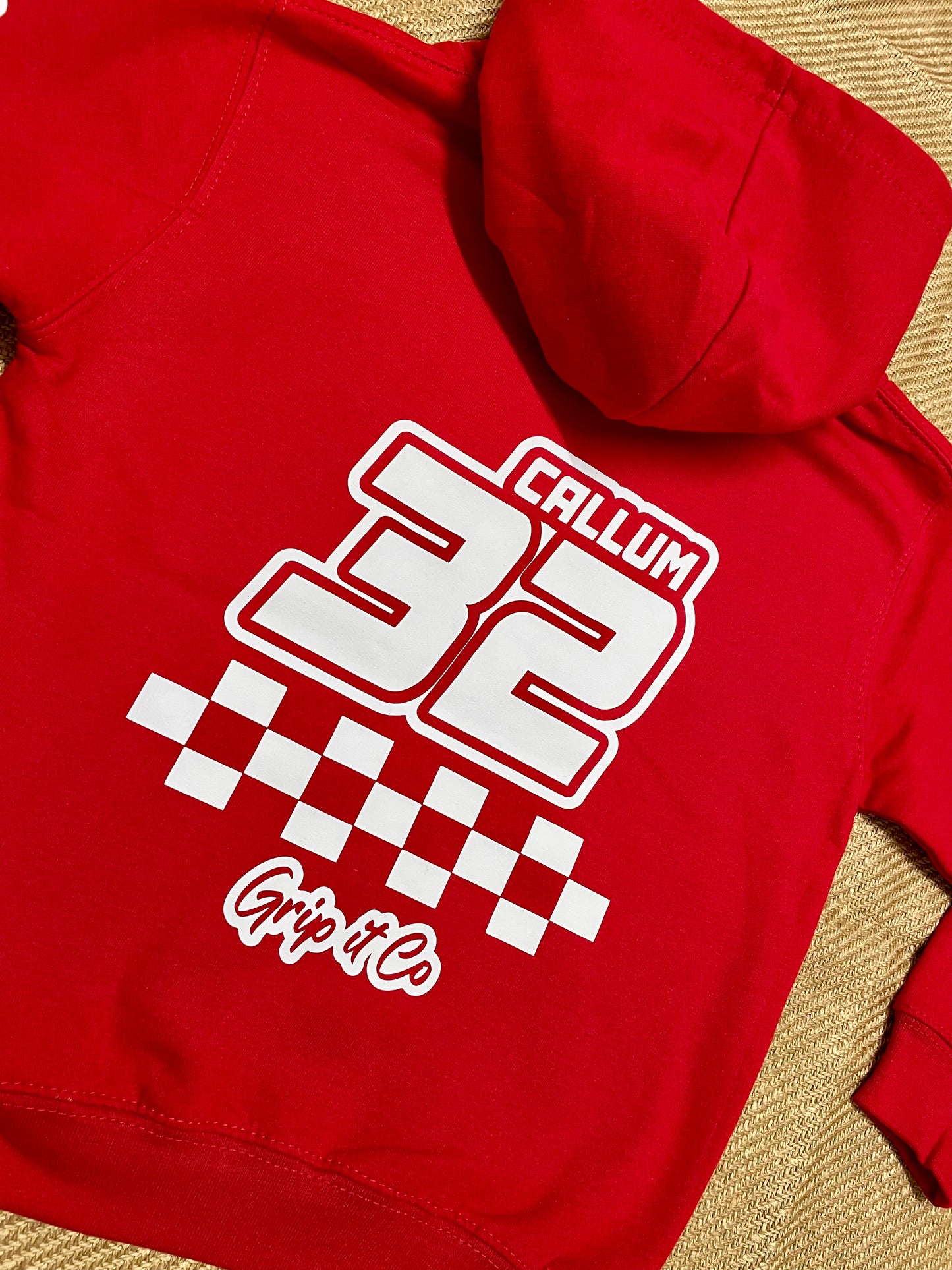 Grip It Co Hoodie Red and White