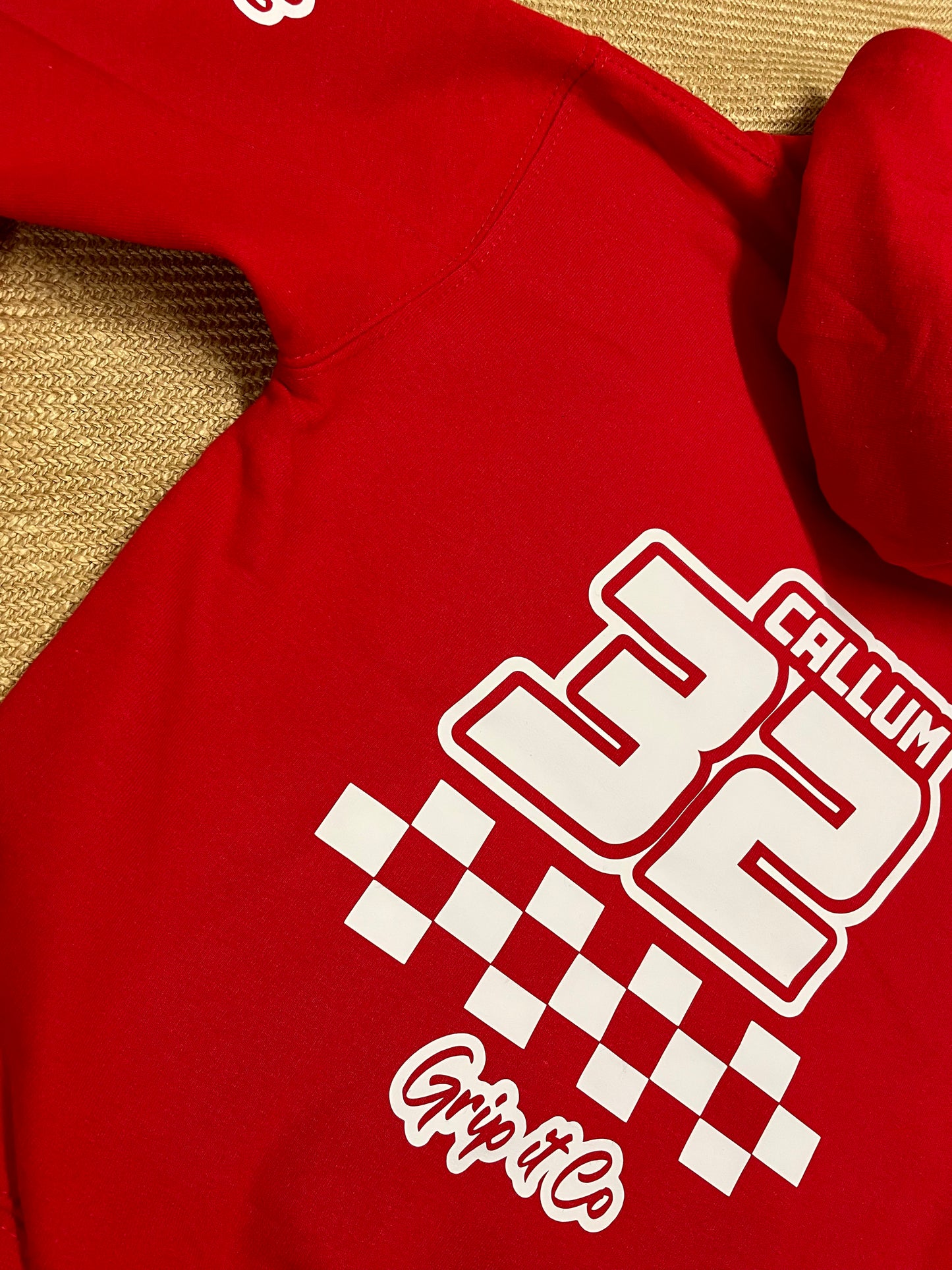 Grip It Co Hoodie Red and White